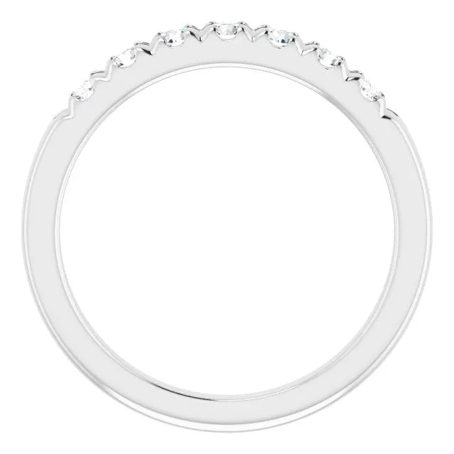 0.37 ct. Round Cut Diamond Wedding Band