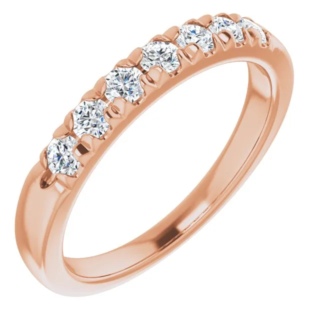 0.37 ct. Round Cut Diamond Wedding Band