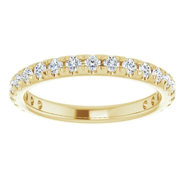0.62 ct. Round Cut Diamond Comfort Fit Wedding Band