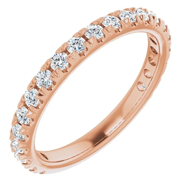 0.62 ct. Round Cut Diamond Comfort Fit Wedding Band