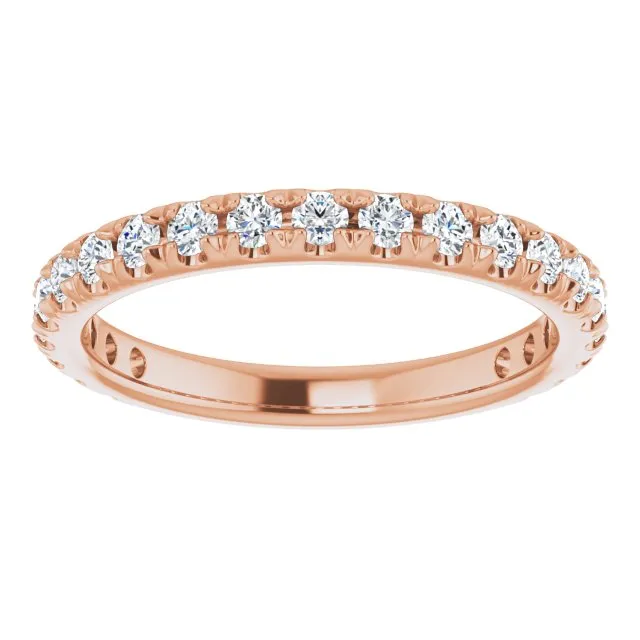 0.62 ct. Round Cut Diamond Comfort Fit Wedding Band