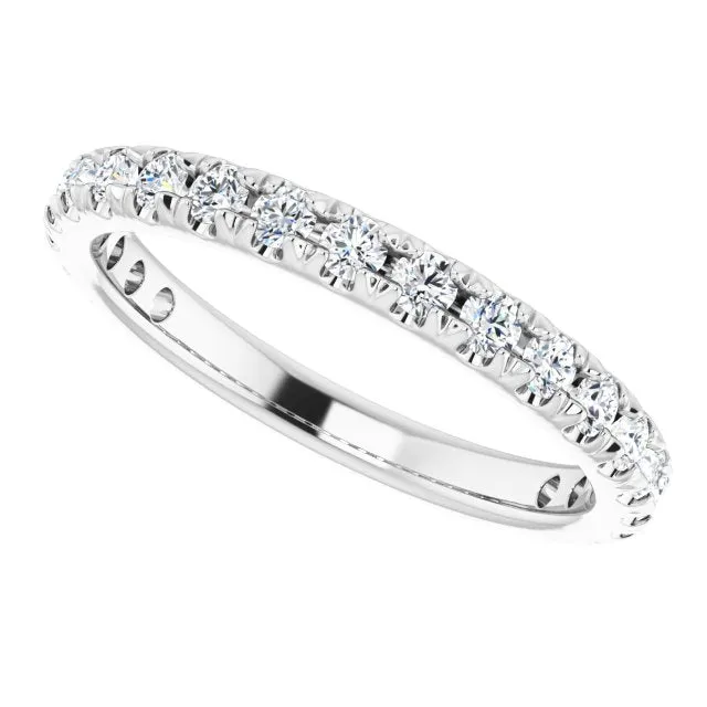 0.62 ct. Round Cut Diamond Comfort Fit Wedding Band
