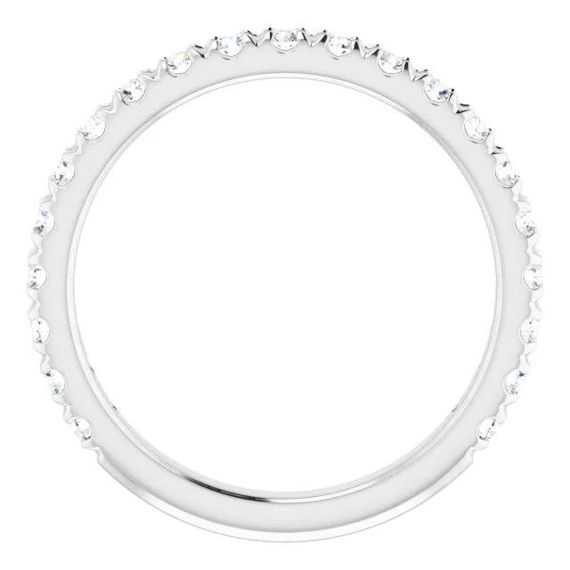 0.62 ct. Round Cut Diamond Comfort Fit Wedding Band