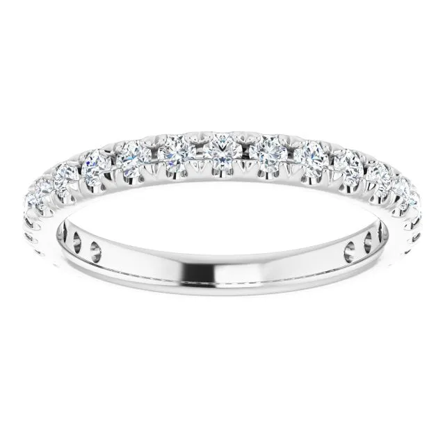 0.62 ct. Round Cut Diamond Comfort Fit Wedding Band