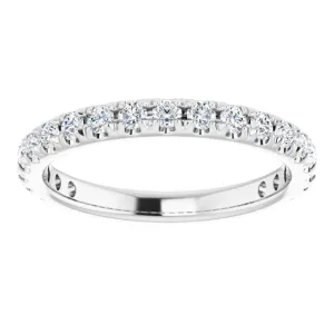 0.62 ct. Round Cut Diamond Comfort Fit Wedding Band