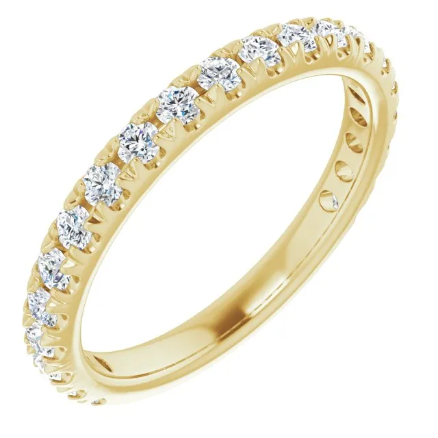 0.62 ct. Round Cut Diamond Comfort Fit Wedding Band