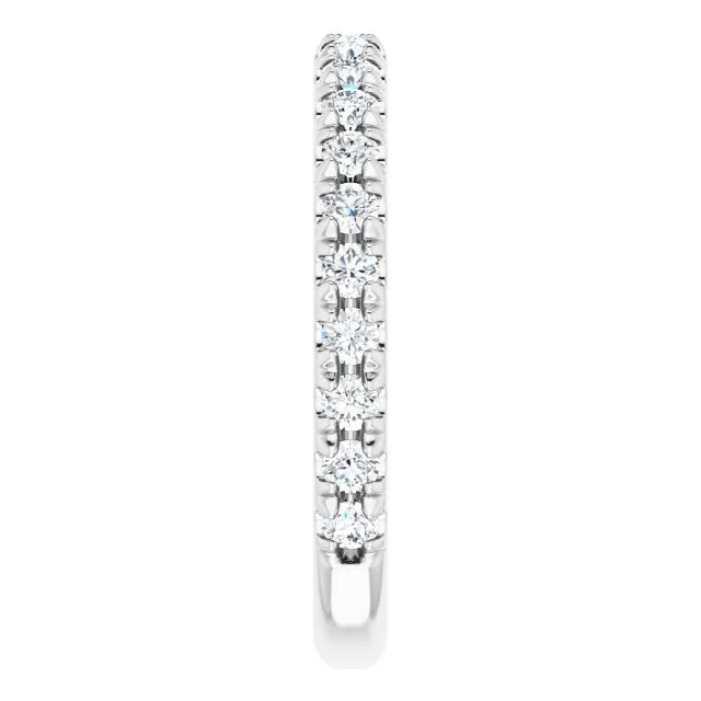 0.62 ct. Round Cut Diamond Comfort Fit Wedding Band