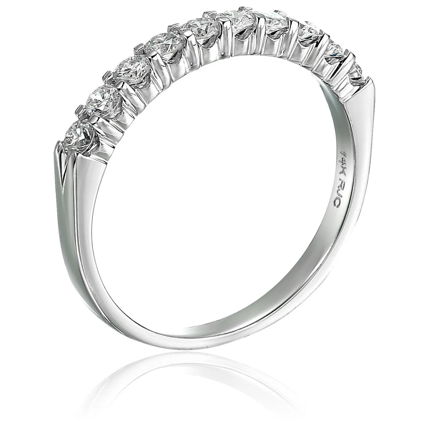 10 Stone Diamond Wedding Band