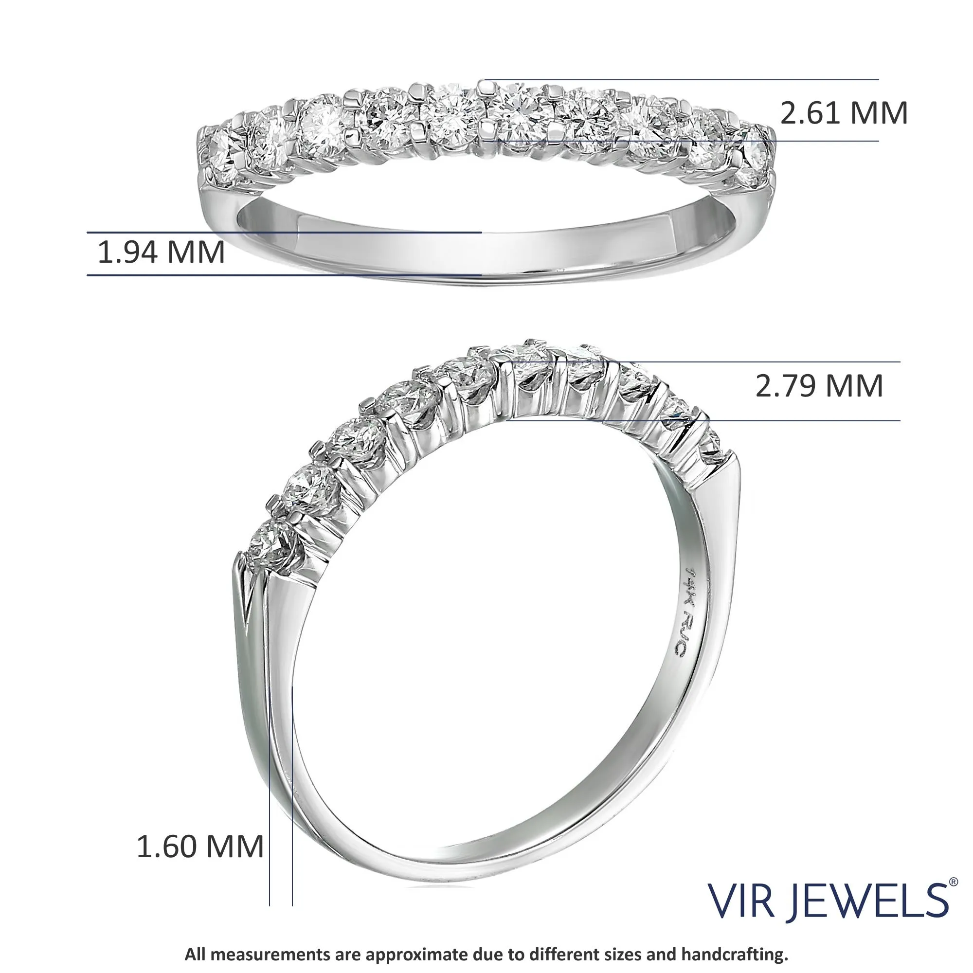 10 Stone Diamond Wedding Band