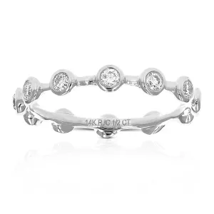 1/2 cttw Diamond Eternity Wedding Band in 14K Gold