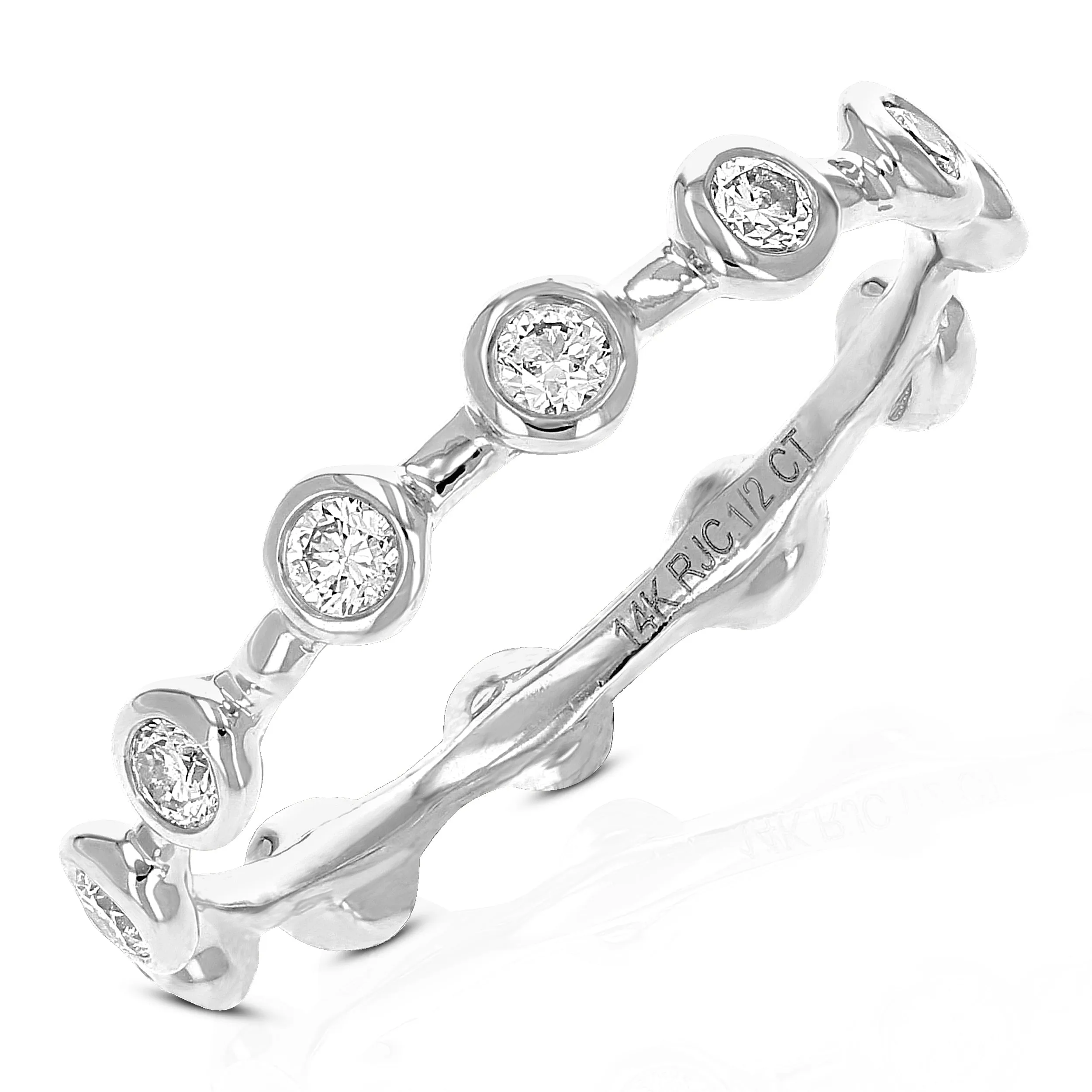 1/2 cttw Diamond Eternity Wedding Band in 14K Gold