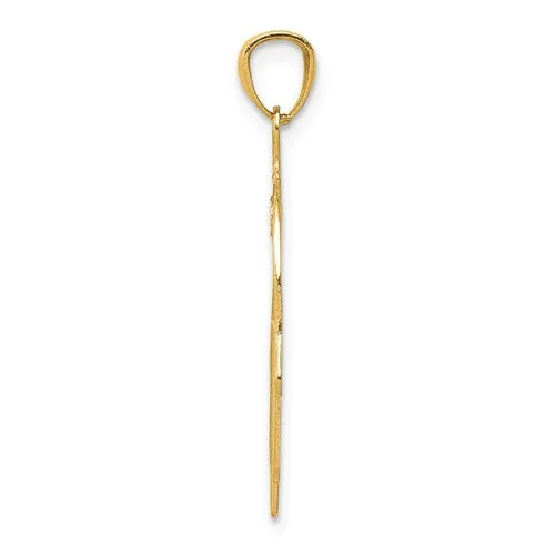 14k Yellow Gold Hand Of God Pendant