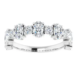 1.83 ct. Oval & Round Cut Diamond Wedding Band