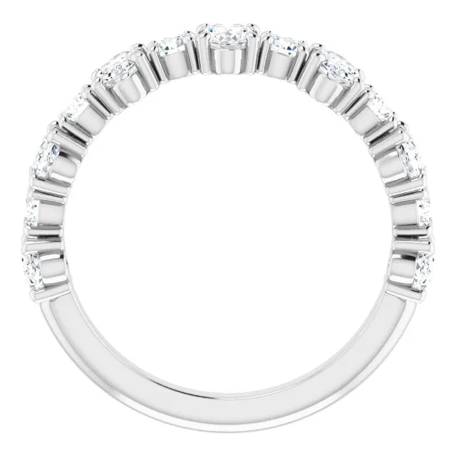 1.83 ct. Oval & Round Cut Diamond Wedding Band