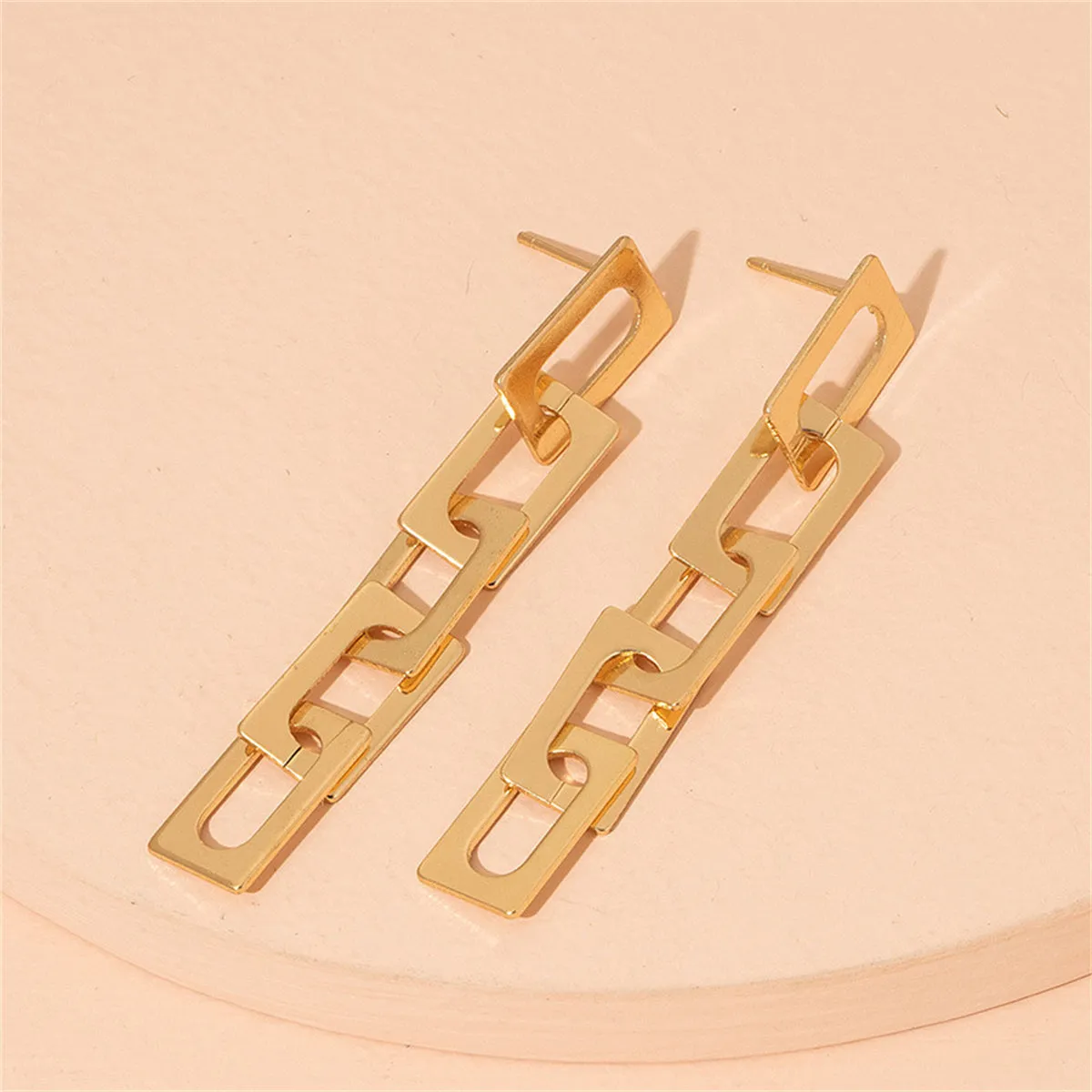 18K Gold-Plated Chain Drop Earrings