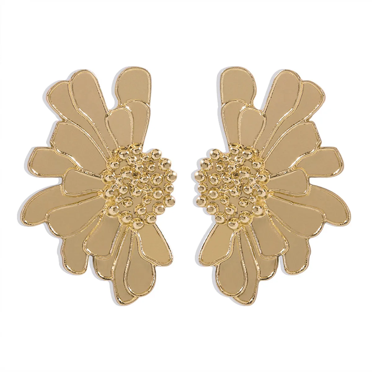 18K Gold-Plated Mum Stud Earrings