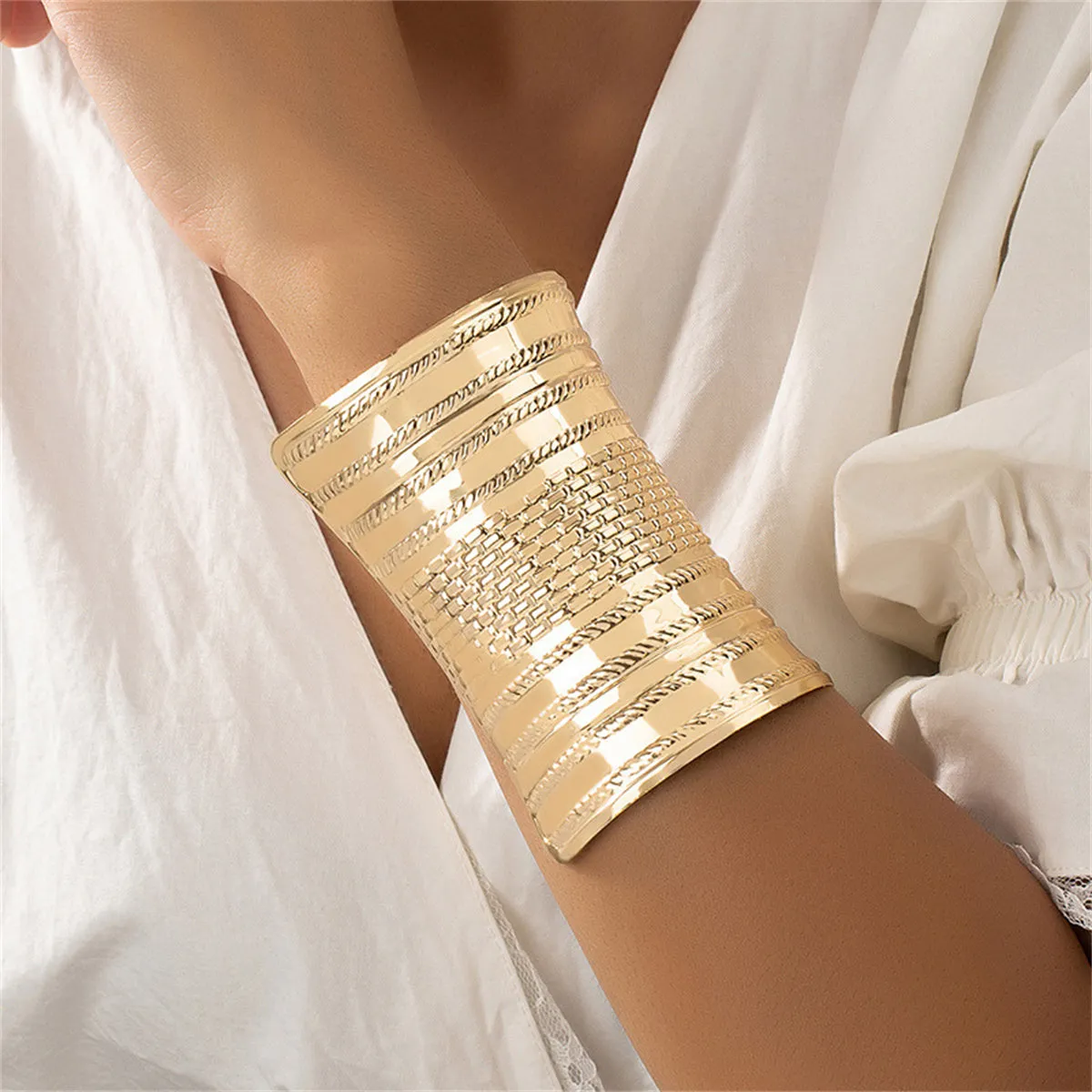 18K Gold-Plated Wrap Cuff
