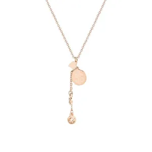 18K Rose Gold-Plated Coin Wallet Pendant Necklace