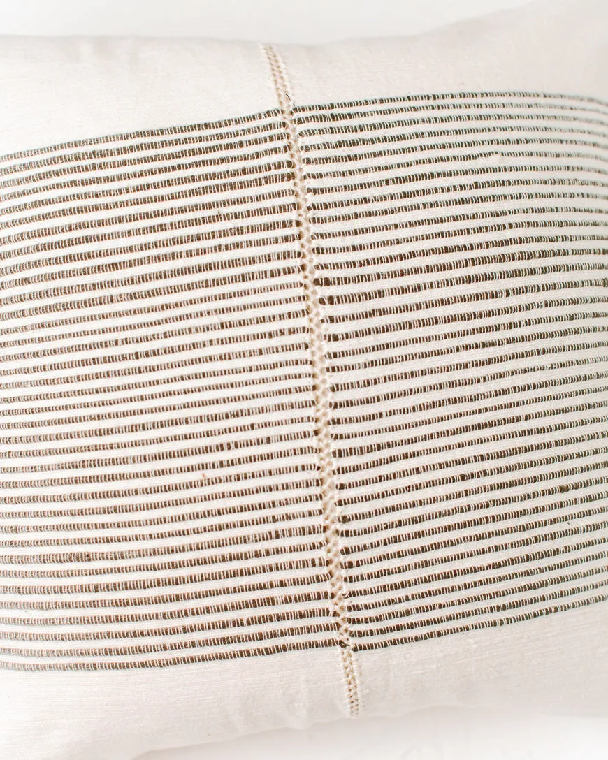 18" Riviera Hand-Stitch Throw Pillow