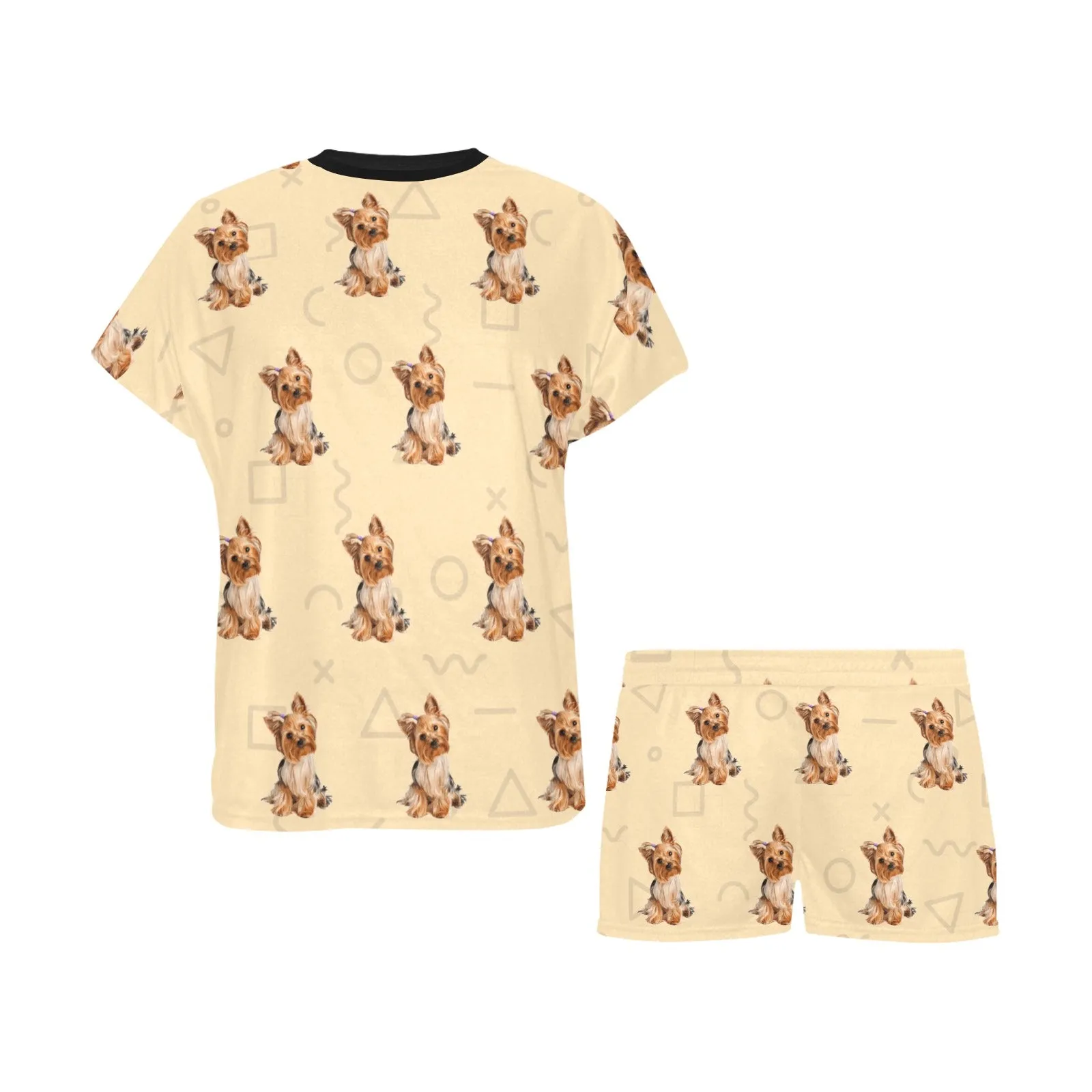 2 Piece Yorkie PJ Set - Yellow