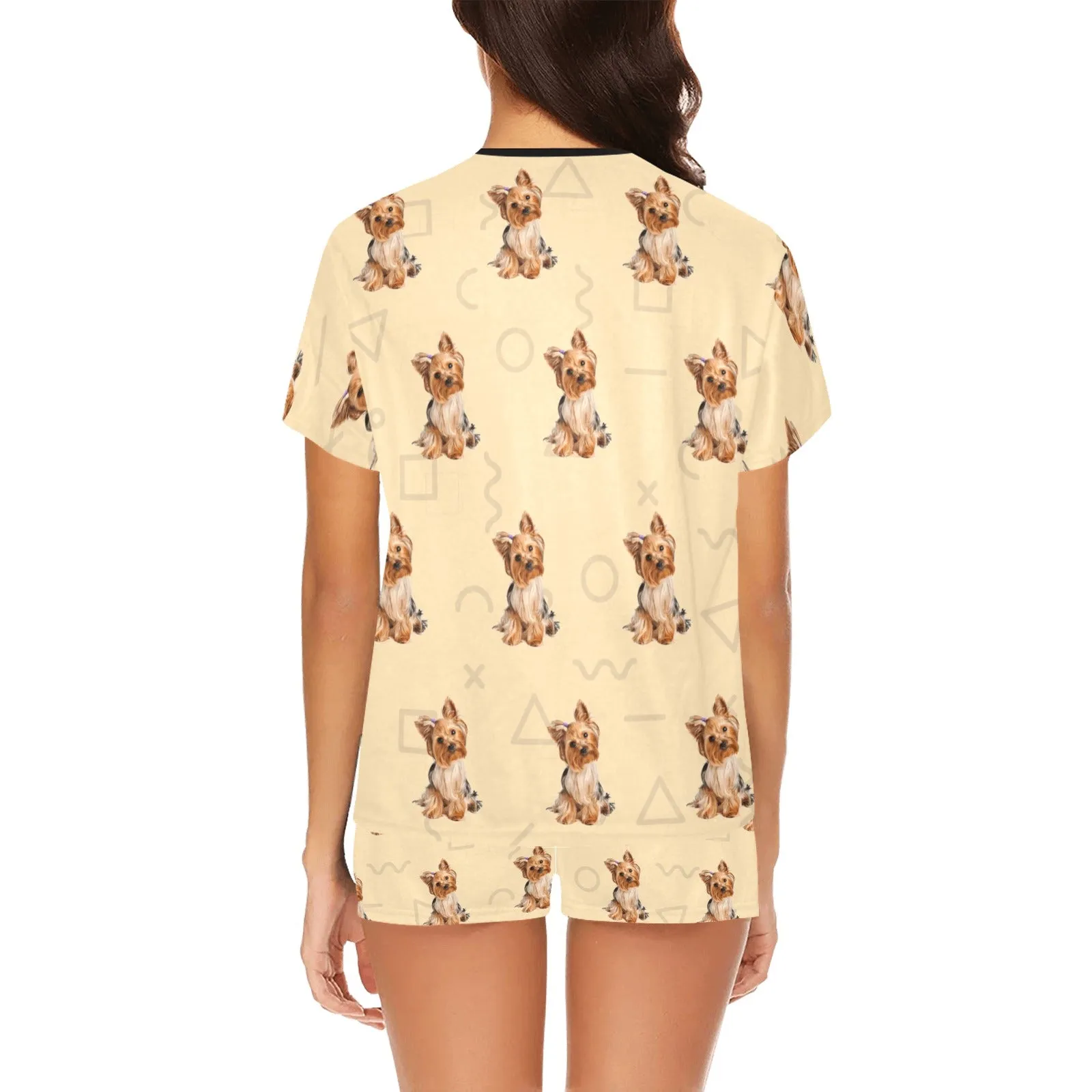 2 Piece Yorkie PJ Set - Yellow