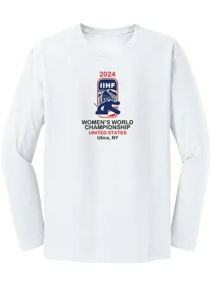 2024 IIHF Women's World Championship Long Sleeve T-Shirt - White