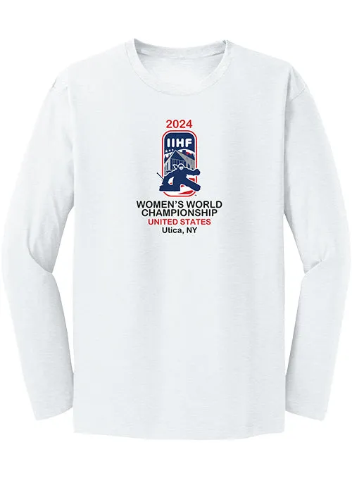 2024 IIHF Women's World Championship Long Sleeve T-Shirt - White