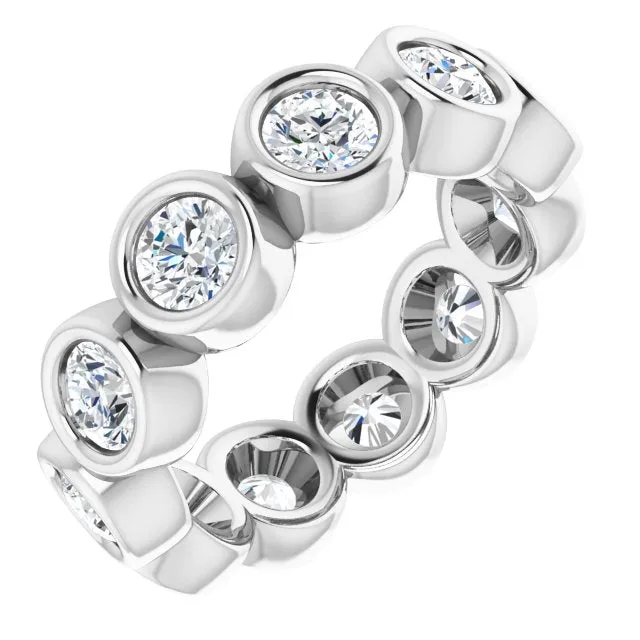 2.75 ct. Bezel Set Round Diamond Eternity Band