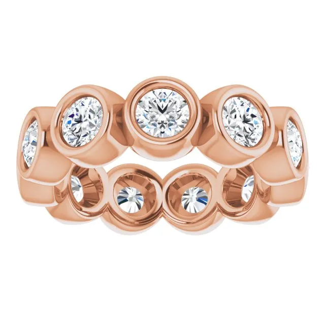 2.75 ct. Bezel Set Round Diamond Eternity Band