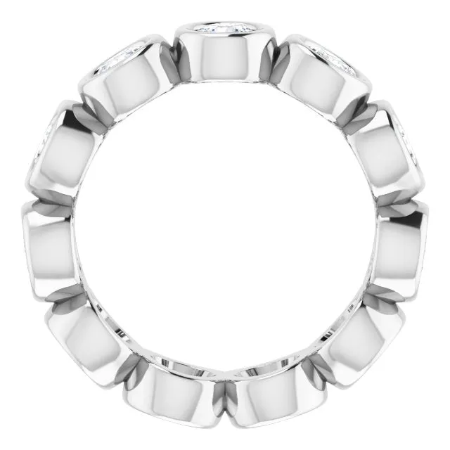 2.75 ct. Bezel Set Round Diamond Eternity Band