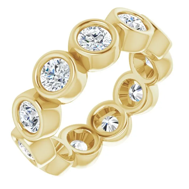 2.75 ct. Bezel Set Round Diamond Eternity Band