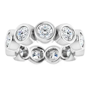 2.75 ct. Bezel Set Round Diamond Eternity Band