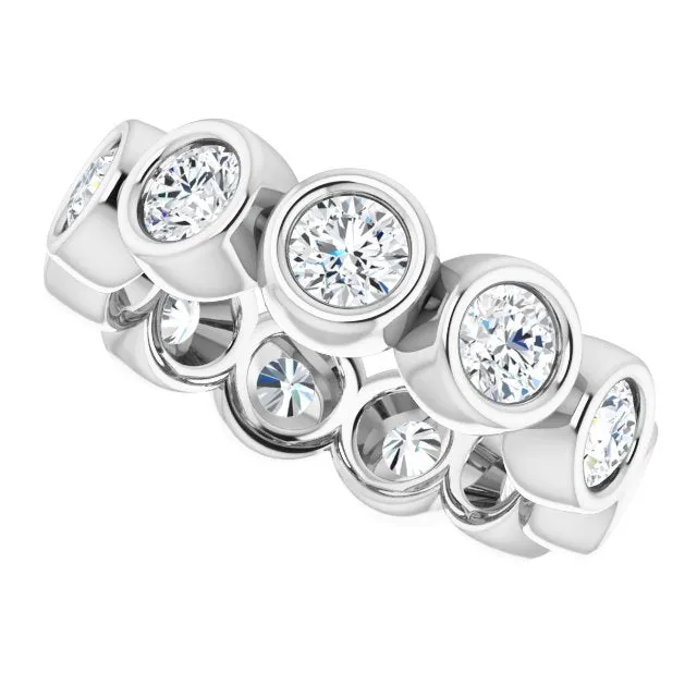 2.75 ct. Bezel Set Round Diamond Eternity Band