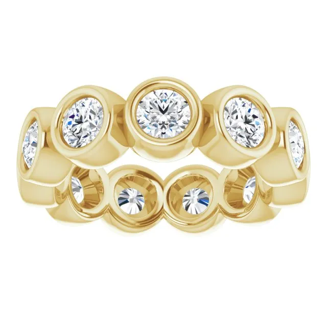 2.75 ct. Bezel Set Round Diamond Eternity Band