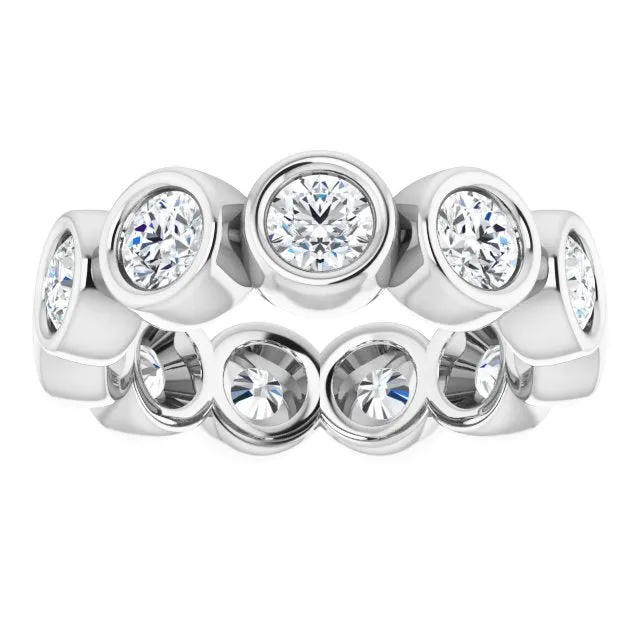 2.75 ct. Bezel Set Round Diamond Eternity Band