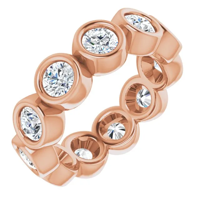 2.75 ct. Bezel Set Round Diamond Eternity Band