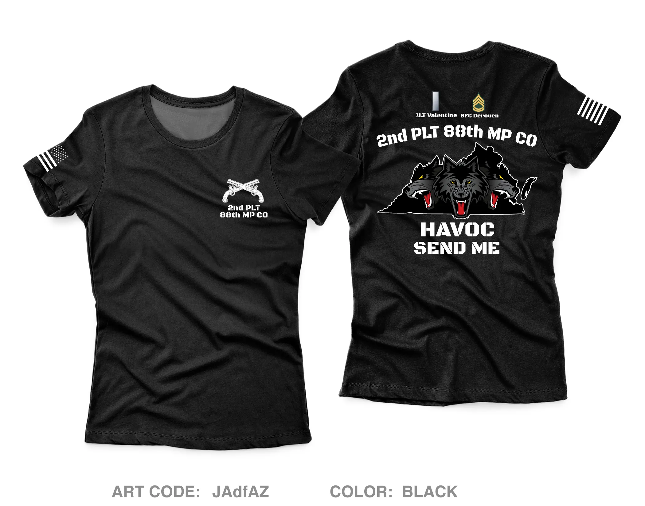 2nd PLT/ 88th MP CO Core Women's SS Performance Tee - JAdfAZ
