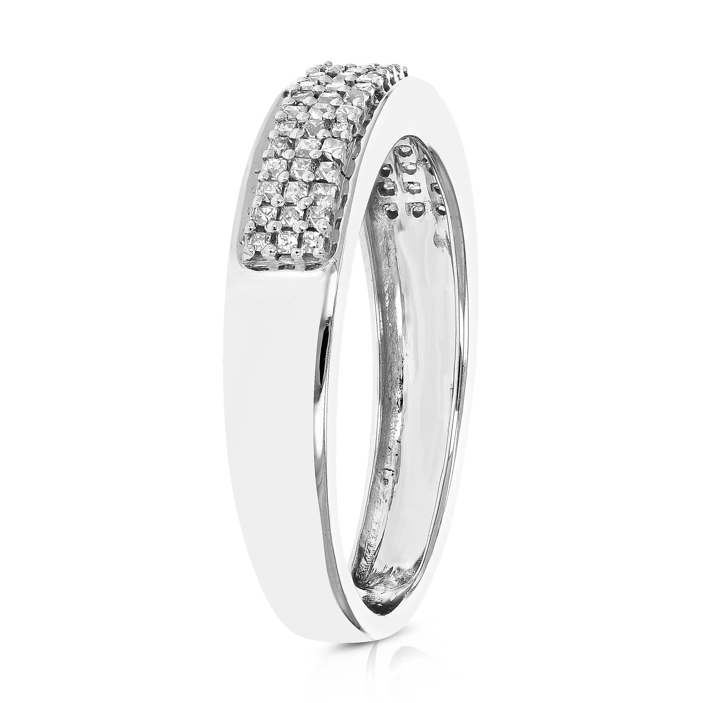 3/8 cttw Princess Diamond Wedding Band in 10K Gold