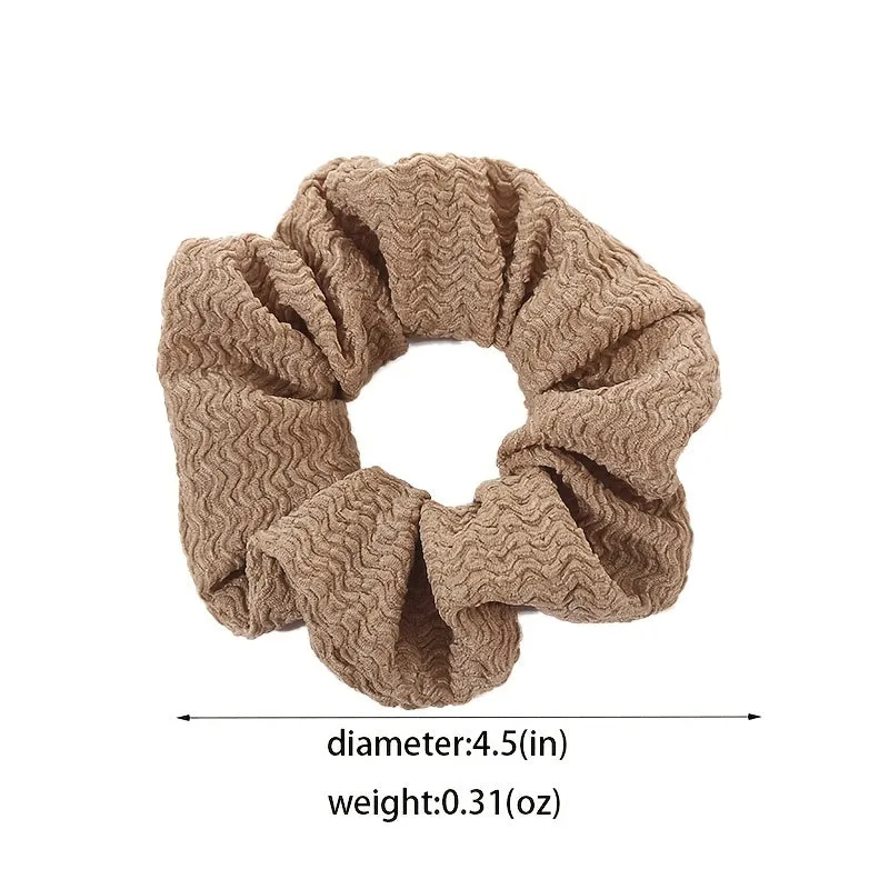 6-Piece Leopard Print Boho Large Scrunchies Set