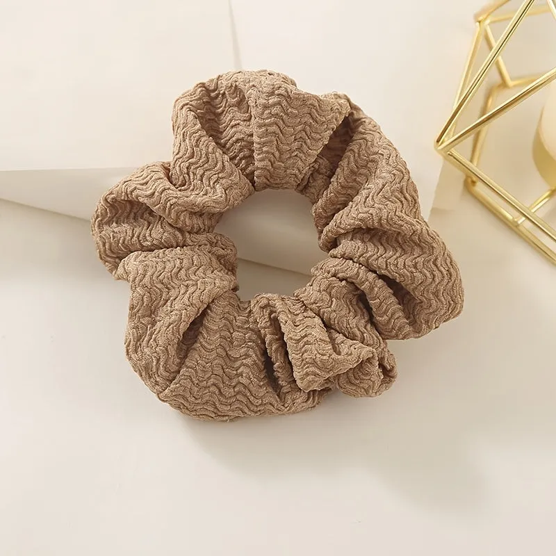 6-Piece Leopard Print Boho Large Scrunchies Set