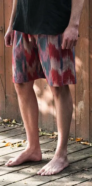 74712  Vintage Ikat most comfortable shorts