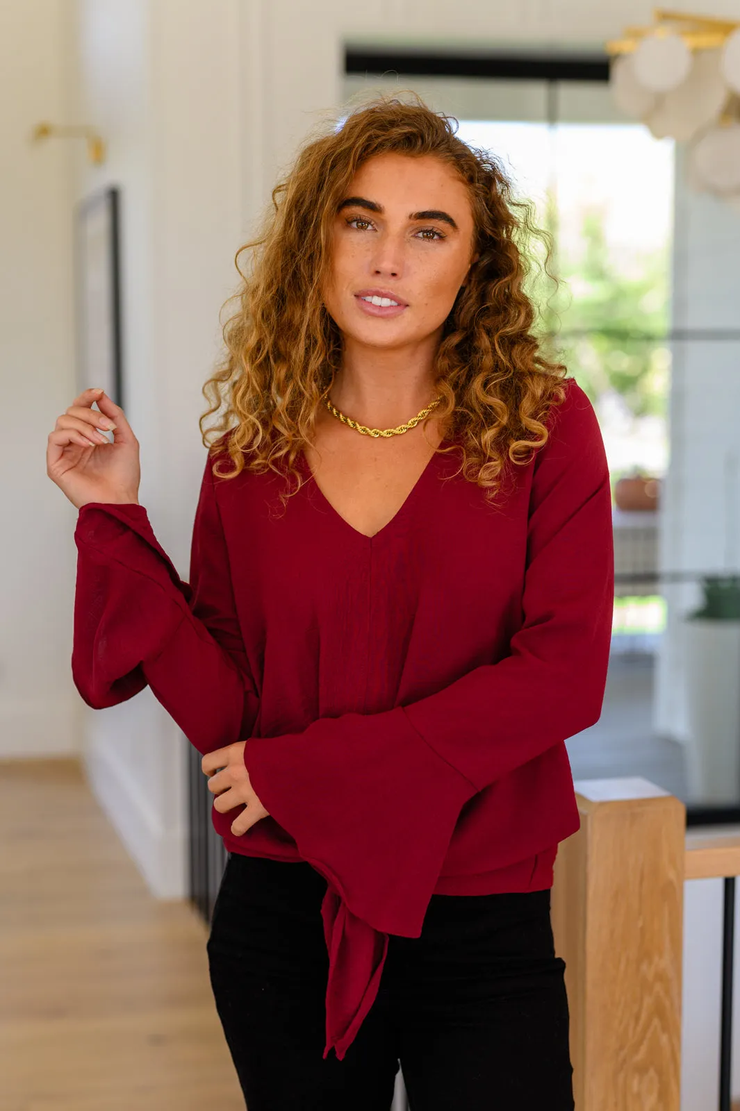 A Flare & a Bow Top