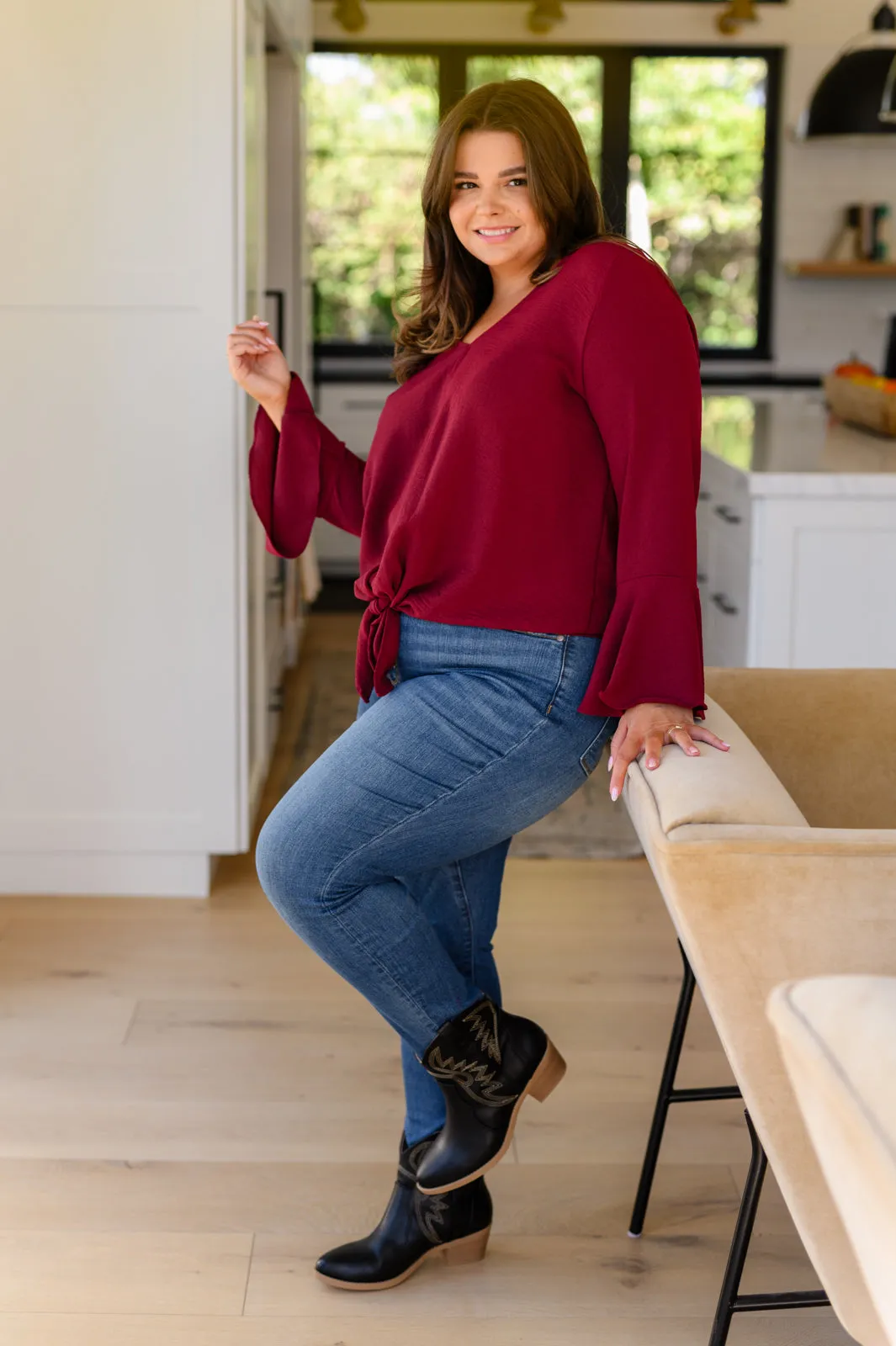 A Flare & a Bow Top