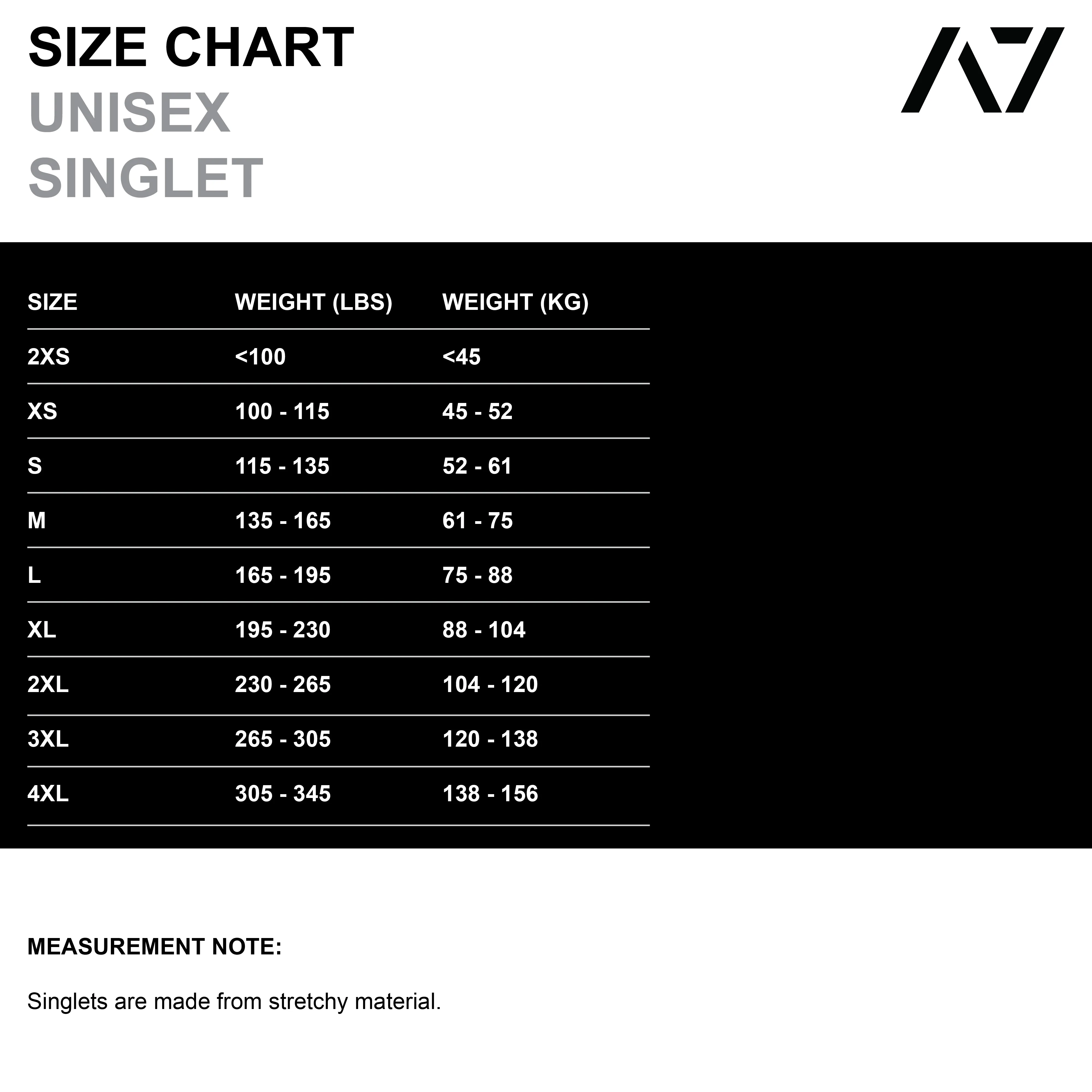 A7 Classic Singlet - Black - IPF Approved