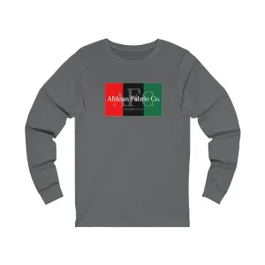 African Fabric Co. Tri-Color Unisex Jersey Long Sleeve Tee