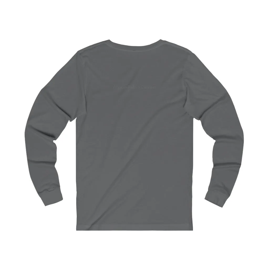 African Fabric Co. Tri-Color Unisex Jersey Long Sleeve Tee