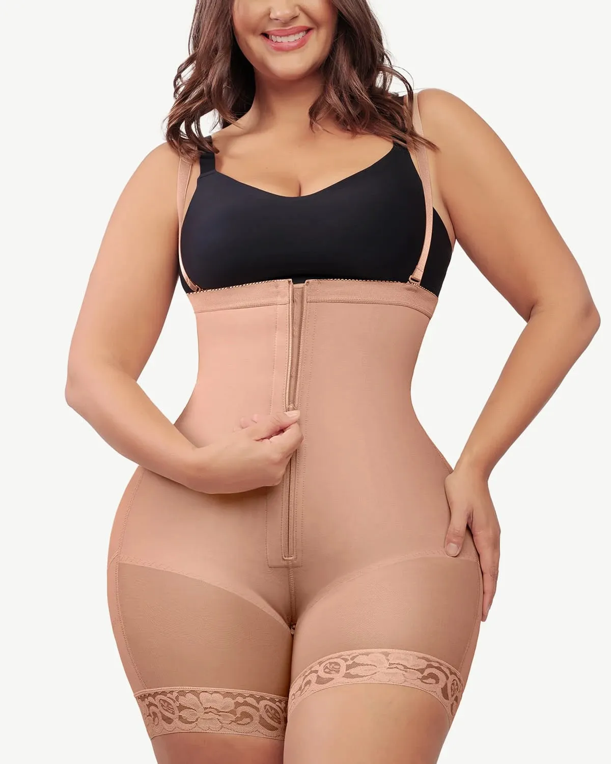 AirSlim® Firm Tummy Compression Bodysuit Shaper With Butt Lifter