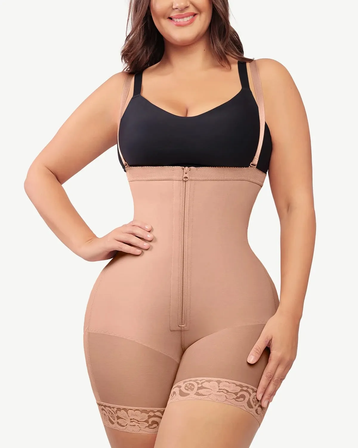 AirSlim® Firm Tummy Compression Bodysuit Shaper With Butt Lifter
