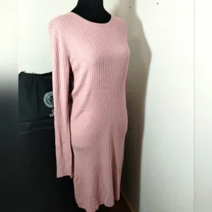 American Eagle Outfitters Pink Ribbed Soft Sweater Dress - Size L