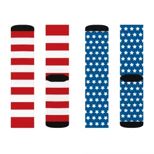 American Flag Adult Crew Socks